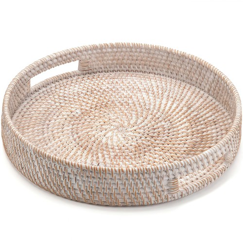 Rattan serviertablett - rattan,
