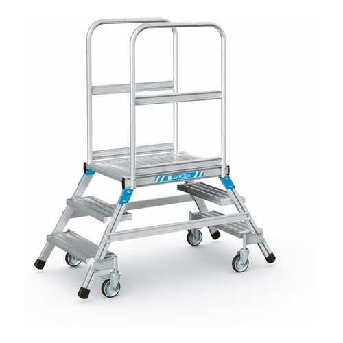 Zarges podesttreppe beidseitig - zarges,