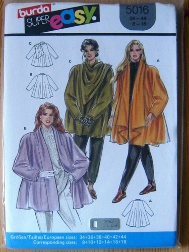 Damen swinger mantel burda - damen,