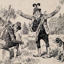 Karikatur Männerbildnis