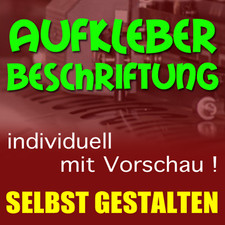 Wunschtext Aufkleber und