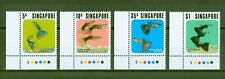 Singapur 1974 - Fische - Zierfische Guppys Aquariumfische - Nr. 209-12 Eckrand ⁑