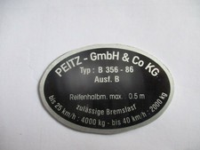 Typenschild schild espe - typenschild,