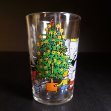 Glas Weihnachten Babar Telegabel Beil BRUNHOFF 1970 Reims France Vintage Deko