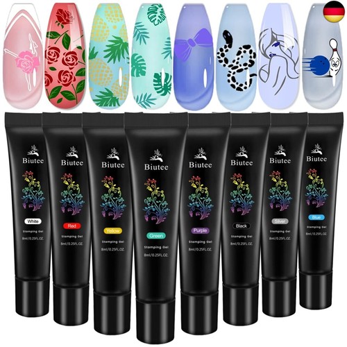 Biutee stamping gel set 8 - biutee,