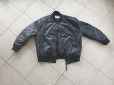 REVIEW Damen Bomberjacke Blouson Winter Fakeleder schwarz Größe M (40-42)