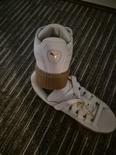 PUMA Rhianna Phatty Creeper Nubuck Sneaker 44 Warm White Neu OVP