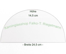 BULLERJAN 00   ROBAX®-Kaminglas, Ofenglas 24,5 x 14,6 cm  Dicke: 4 od. 5 mm
