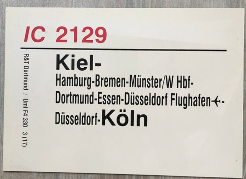 Zuglaufschild 21cm ic - 30*21cm,