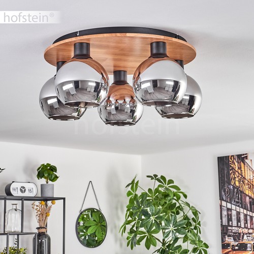 Rauchglas chrom decken lampe - rauchglas,