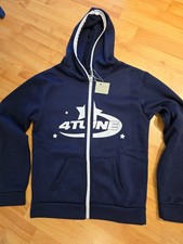 dunkelblaue Sweatjacke mit