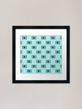 Foto Kameras Muster gerahmt