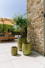 Blumentopf Hoch Rund