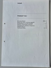 Inhalt Pressemappe ohne Fotos Volkswagen Passat GLI 02/1979 Text Daten Grafiken