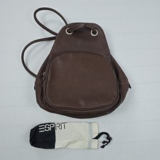 ESPRIT Damen-Rucksack Braun – Kunstleder – Vintage Stil – mit Staubbeutel