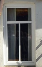 Segmentbogenfenster, weiß, gebraucht 1,76 x 0,90 m mit Bogen