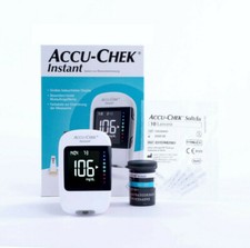 ACCU CHEK INSTANT Blutzucker-Messgerät Set mg/dL inkl. Teststreifen u. Lanzetten