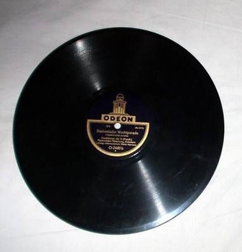 Schellackplatte musikkorps - schellackplatte,