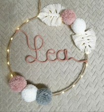 Traumfänger mit Namen und LED,Geburt, Taufe,kinderzimmer