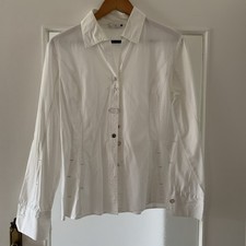Bluse, Weiß, L, Bottega