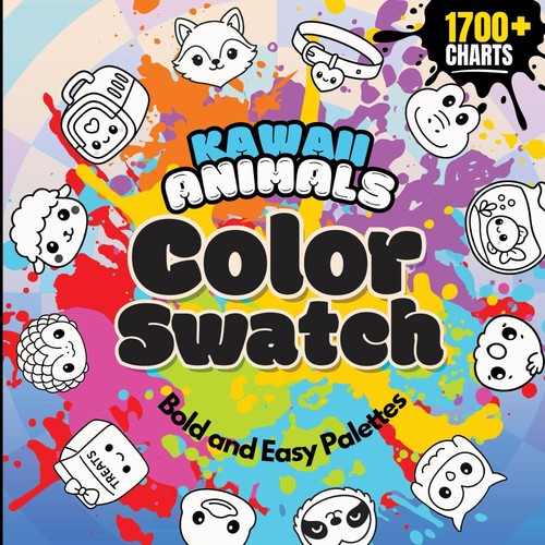 Kawaii animals color swatch - kawaii,