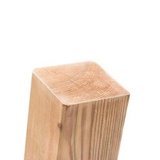 Zaunpfosten KDI Flach Kopf 7x7 9x9 Vier Kant Holz Zaun Pfosten Pfahl Bodenhülsen