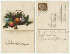 39161 - Herzlichen Weihnachtsgruß - Geschenkkorb - gelaufen Buderich 31.12.1933