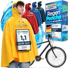 NEXTCOVER Wasserdichter Fahrrad Regenponcho für Damen & Herren - Regencape