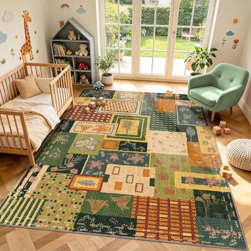 Modern patchwork rug - rug, x
