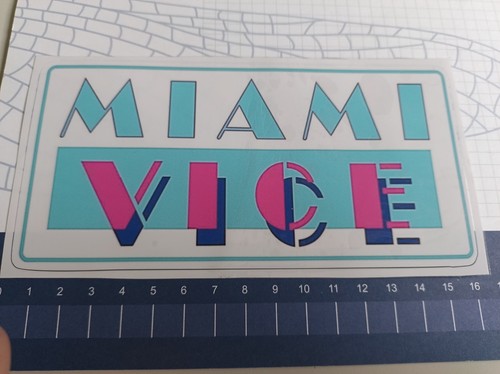 Miami vice aufkleber - miami, x