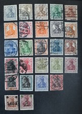1902 - 1922 Deutsches Reich Lot mit 26 Marken Germania