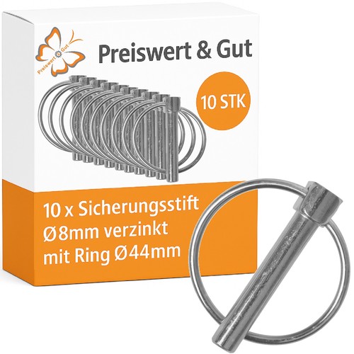 10x sicherungsstift ø8mm - sicherungsstift,