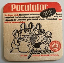 Bierdeckel Fürth Brauerei Geismann GmbH Biersorten Serie von 1962