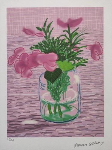 David hockney signiert - david,