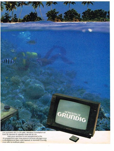 Werbung 1980 grundig - werbung, monolith