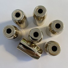 Fassungshülse E14 Messing plättiert 31x57 ML 10,5 Zierhülse Metallhülse Lampe