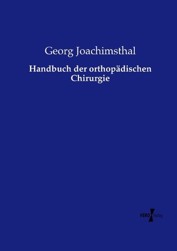 Handbuch der orthopädischen