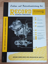 Prospektblatt Record