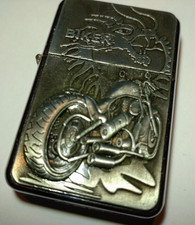 Benzinfeuerzeug Biker Motorrad Drache Feuerzeug Sturmfeuerzeug