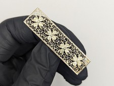 Antike 835 Silber Brosche Floral Jugendstil Filigran Schmuck Damen