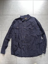 Atlas For men Hemd, Langärmlich Für Herren 4XL XXXXL blau Kartiert