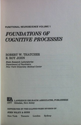 Foundations cognitive - foundations, of