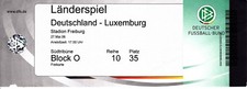 Ticket 27.05.06 Deutschland - Luxemburg DFB in Freiburg.