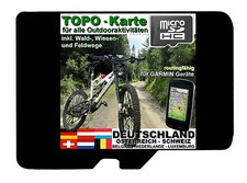 Deutschland TOPO Karte microSD Garmin NAVIGATION Mountainbike BASECAMP D A CH SD