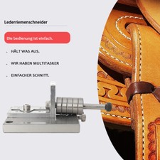 Lederriemenschneider Schneidemaschine mit Klingen Lederstreifenschneider DE