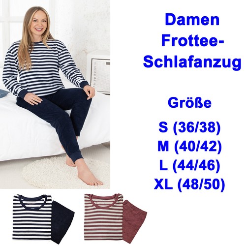 Frottee damen schlafanzug - damen,
