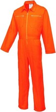Portwest Baumwoll Overall Schutzanzug Arbeitsanzug Größe L Farbe Arancio