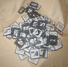 100 Stück Reflecta CS-Kleinbild Diarahmen grau  5x5 (24x36)