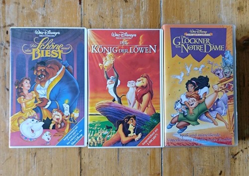Disney vhs 3er - 3er‑set, –