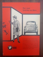 BMW 600, Büro, micro car, Kleinstwagen, Werbung advert pubblicità Reklame, 1959